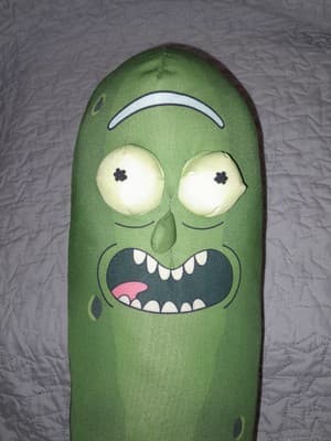 Rick & Morty Pickle Rick 21” Funky Plush Toy Adult Swim Collectible 3D Eyes - Thumbnail 3