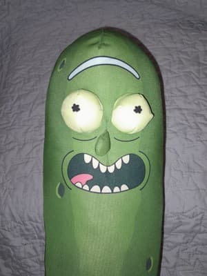 Rick & Morty Pickle Rick 21” Funky Plush Toy Adult Swim Collectible 3D Eyes - Thumbnail 4