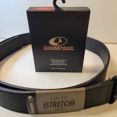 Mossy Oak Bifold Wallet & Comfort Stretch Belt Set Black NEW Gift - Thumbnail 4