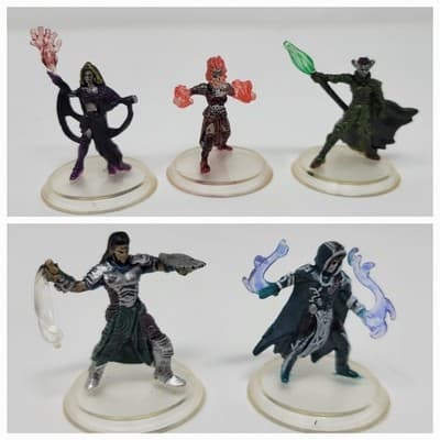 5x Magic The Gathering Arena of the Planeswalkers Replacement Figures - Image 1