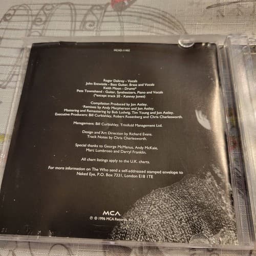 The Who My Generation: The Very Best of The Who (1996 MCA) CD Greatest Hits Rock - Thumbnail 6