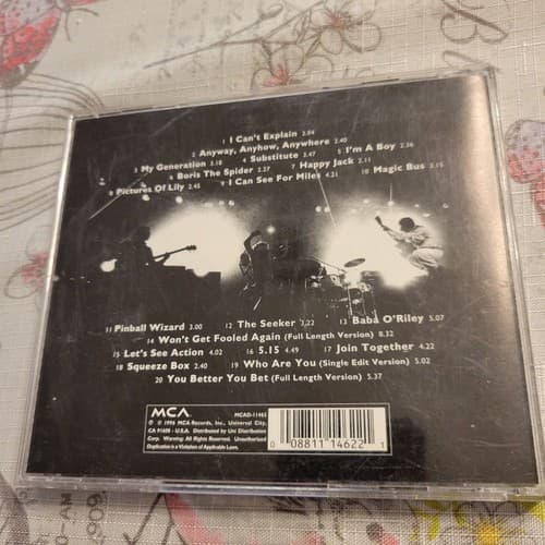 The Who My Generation: The Very Best of The Who (1996 MCA) CD Greatest Hits Rock - Thumbnail 4