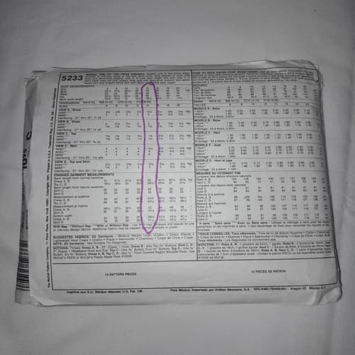 McCalls Pattern 5233 Womens Easy Day Collection Dress Top Skirt Cut 14 - Thumbnail 2