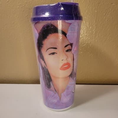 Selena Quintanilla Purple Travel Tumbler Cup NEW Sealed Gift Collectible - Image 1