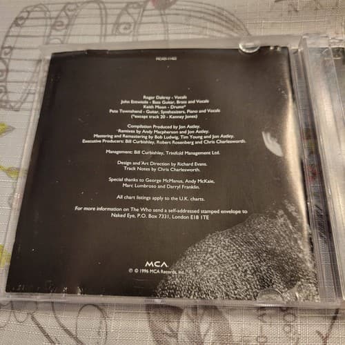 The Who My Generation: The Very Best of The Who (1996 MCA) CD Greatest Hits Rock - Thumbnail 7