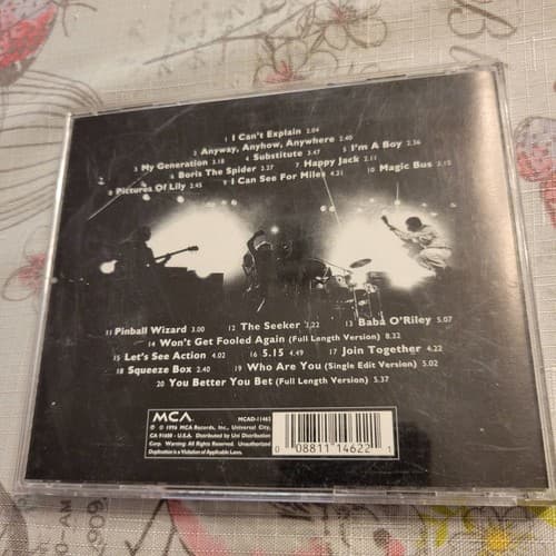 The Who My Generation: The Very Best of The Who (1996 MCA) CD Greatest Hits Rock - Thumbnail 3
