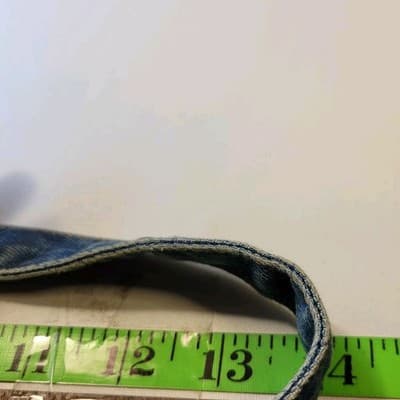 American Eagle Denim Tote Bag Distressed Casual Retro Blue Collegiate - Thumbnail 12