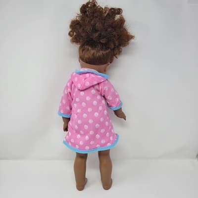 New Adventures 18” Doll Pink Robe Brown Hair Brown Eyes 2020 AA - Thumbnail 7