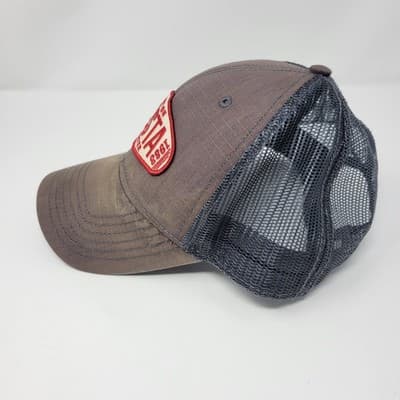 COSTA DEL MAR Trucker Hat Mens Snapback Gray Distressed Born On The Water - Thumbnail 2