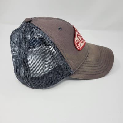 COSTA DEL MAR Trucker Hat Mens Snapback Gray Distressed Born On The Water - Thumbnail 4