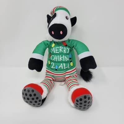 Chick Fil A Plush Cow 8 Inch Merry Chikin 2 All Christmas Toy Doll - Image 1