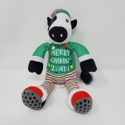 Chick Fil A Plush Cow 8 Inch Merry Chikin 2 All Christmas Toy Doll - Thumbnail 2