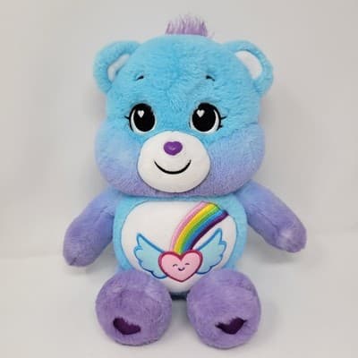 Care Bears Dream Bright Bear Plush 14 Inch Rainbow Heart Soft Toy Huggable - Image 1