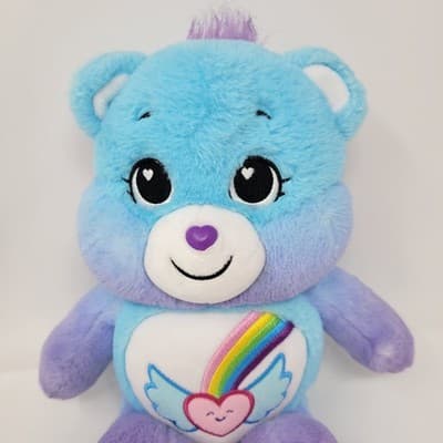 Care Bears Dream Bright Bear Plush 14 Inch Rainbow Heart Soft Toy Huggable - Thumbnail 3