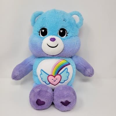 Care Bears Dream Bright Bear Plush 14 Inch Rainbow Heart Soft Toy Huggable - Thumbnail 4