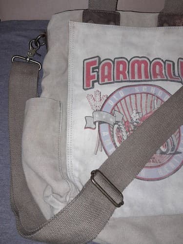 Farmall International Harvester Tractor Canvas Messenger Bag Selina Vaughan Vtg - Thumbnail 4