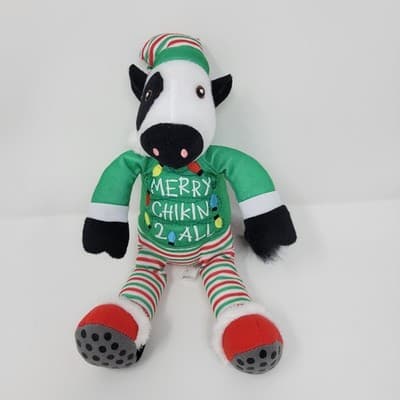 Chick Fil A Plush Cow 8 Inch Merry Chikin 2 All Christmas Toy Doll - Thumbnail 4