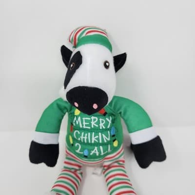 Chick Fil A Plush Cow 8 Inch Merry Chikin 2 All Christmas Toy Doll - Thumbnail 3