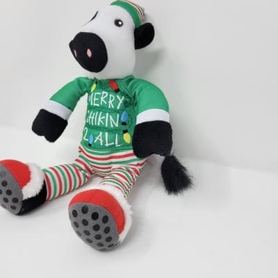 Chick Fil A Plush Cow 8 Inch Merry Chikin 2 All Christmas Toy Doll - Thumbnail 6