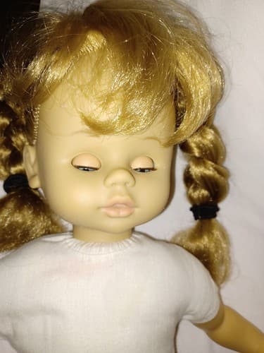 Jesmar Doll Long Blonde Hair Blue Eyes Fabric Body SOFT Hands Feet MADE IN SPAIN - Thumbnail 4