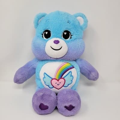 Care Bears Dream Bright Bear Plush 14 Inch Rainbow Heart Soft Toy Huggable - Thumbnail 5