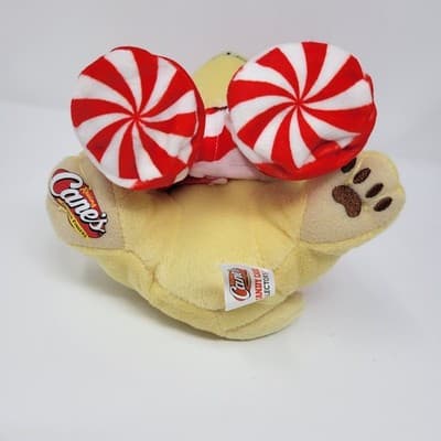 Raising Canes Candy Cane Dog 2024 Christmas Plush 10 Inch Toy - Thumbnail 9