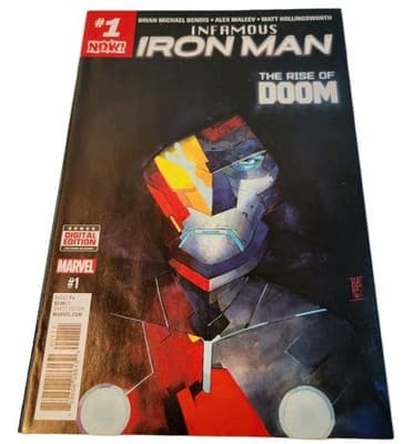 Marvel Infamous Iron Man 1 2016 Dr Doom As Iron Man Rise Of Doom VF Comic Book - Image 1