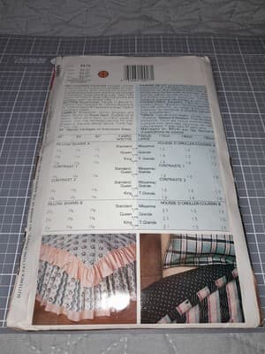 Butterick 5689 Craft Nettle Creek Bed Covering Package Duvet Dust Ruffle Sham - Thumbnail 2
