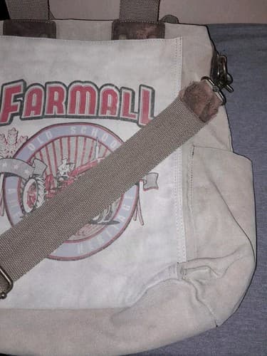Farmall International Harvester Tractor Canvas Messenger Bag Selina Vaughan Vtg - Thumbnail 5