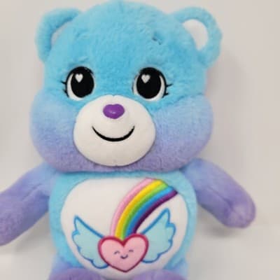 Care Bears Dream Bright Bear Plush 14 Inch Rainbow Heart Soft Toy Huggable - Thumbnail 6