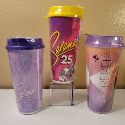 Selena Quintanilla Travel Tumblers Set of 3 Whirley DrinkWorks Collector Cups - Thumbnail 3