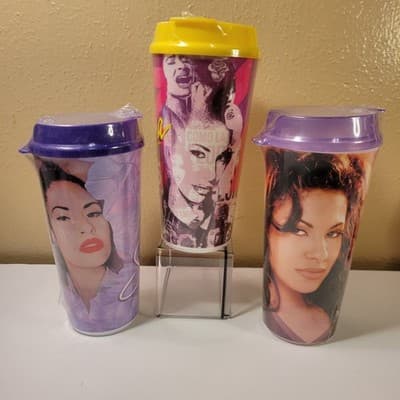 Selena Quintanilla Travel Tumblers Set of 3 Whirley DrinkWorks Collector Cups - Thumbnail 2