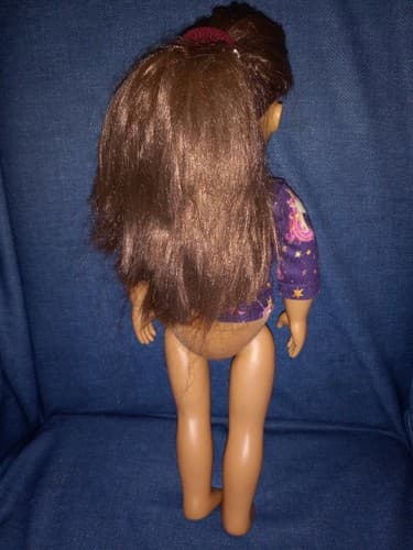 Our Generation 18” Doll Brown Eyes Auburn Brown Hair Unicorn Top - Thumbnail 4