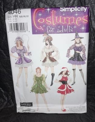Simplicity 4046 Pattern Whimsical Costume Fairy Witch Santa’s Helper Renaissance - Image 1