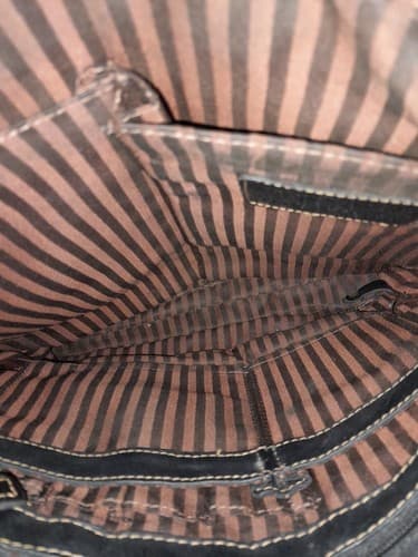 Jack Georges Voyager Handmade Buffalo Leather Crossbody Messenger Bag Black - Thumbnail 7