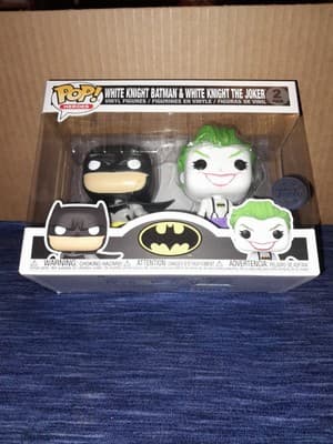 Funko Pop White Knight Batman & White Knight The Joker - 2 Pack 2021 Exclusive - Image 1