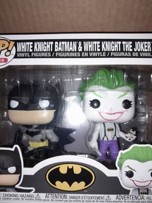 Funko Pop White Knight Batman & White Knight The Joker - 2 Pack 2021 Exclusive - Thumbnail 5