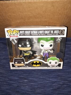 Funko Pop White Knight Batman & White Knight The Joker - 2 Pack 2021 Exclusive - Thumbnail 4