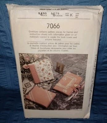 Simplicity 7066 Vintage 80s DIY Lace Craft Pattern OSZ Cottagecore Handmade - Thumbnail 2
