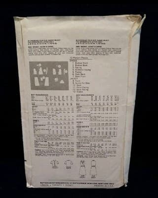 Butterick 3663 Feminine Chic Dress Pattern Size 8 10 12 Misses Fast & Easy UNCUT - Thumbnail 2