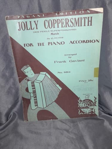 THE JOLLY COPPERSMITH MARCH 1935 PAGANT EDITION For Piano Accordion Rare - Image 1