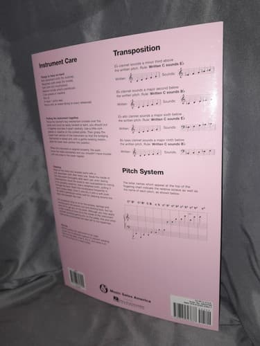 Clarinet Fingering Chart for Eb, Bb, Eb Alto and Bass Clarinets - Thumbnail 2