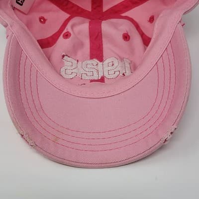 CAT 1925 Caterpillar Kid Baseball Cap Youth Pink Distressed Adjustable RARE - Thumbnail 8