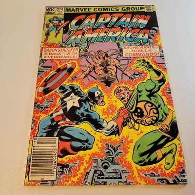 Captain America 274 First Baron Strucker Return Hydra Key Bronze Age Marvel FN - Image 1