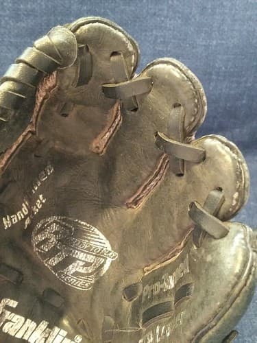 Franklin Baseball Mitt Glove Right Handed Black Extra Small Child Size 22358 8" - Thumbnail 6