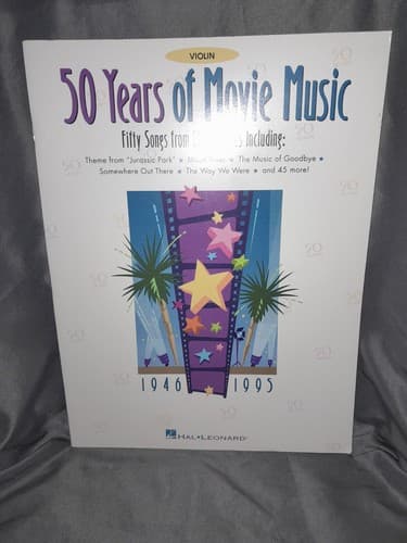 50 Years of Movie Music Violin Music Practice Workbook (1999, Trade Paperback) - Thumbnail 2