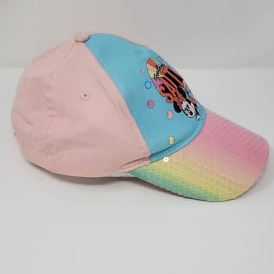 DISNEY MINNIE MOUSE Feeling Salty Baseball Cap Girls One Size Pastel Adjustable - Thumbnail 3