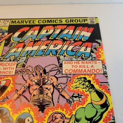 Captain America 274 First Baron Strucker Return Hydra Key Bronze Age Marvel FN - Thumbnail 5