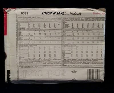McCall’s 6091 Barbiecore Suit Dress Jacket Skirt Pattern Misses Size 10 UNCUT - Thumbnail 2