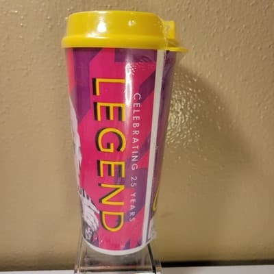 Selena Quintanilla 25th Anniversary Travel Mug Tumbler Cup New Sealed Yellow Top - Thumbnail 3